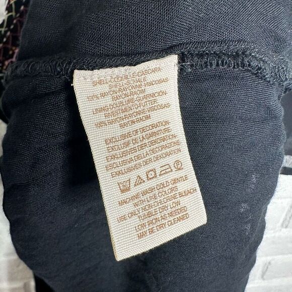 Free People These Eyes Together Black Mini Dress size XS - Picture 4 of 7